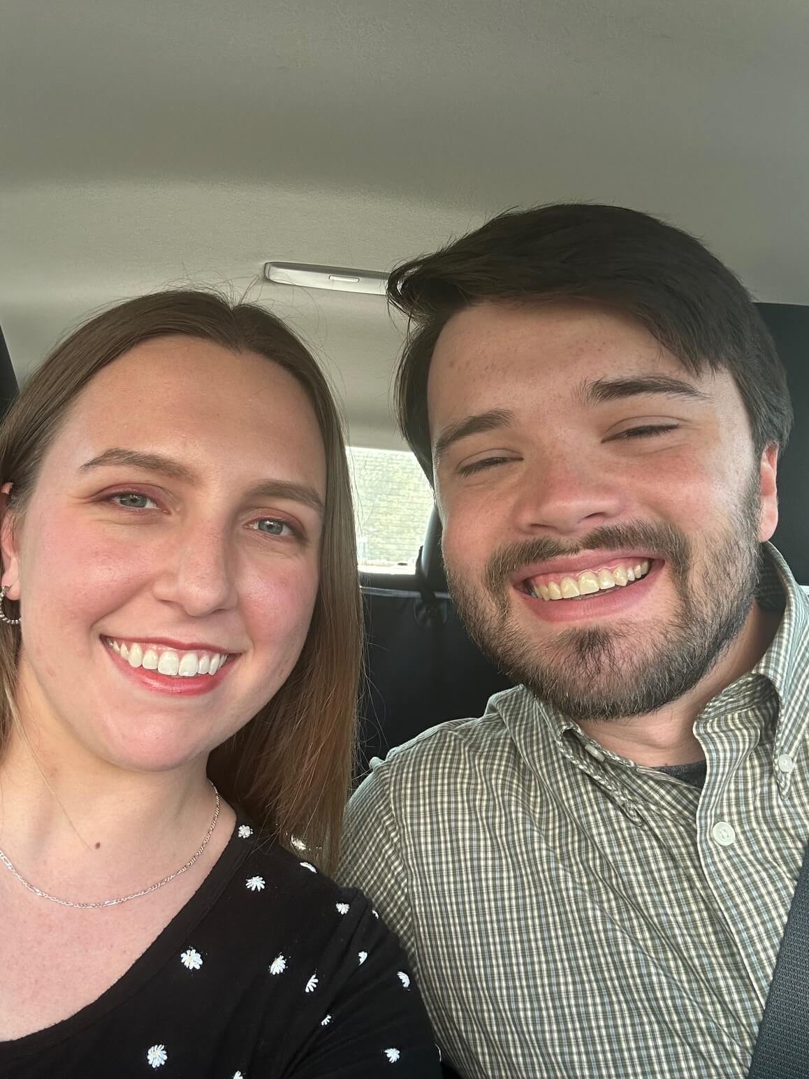 selfie in car